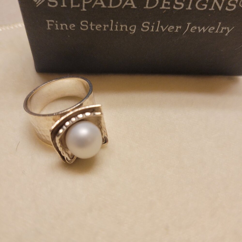 Silpada sterling silver pearl ring